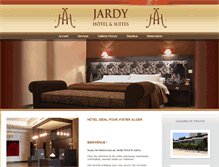 Tablet Screenshot of jardy-hotel.com